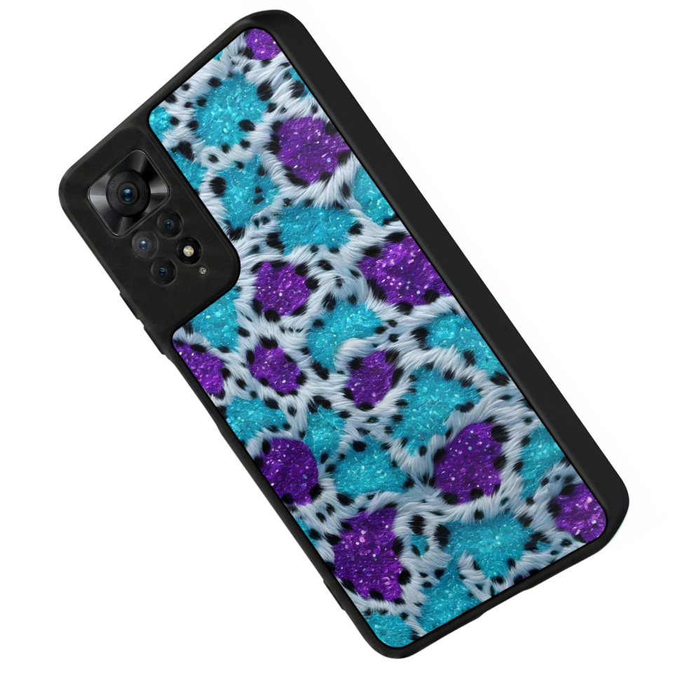 Xiaomi Redmi Note 12 Pro Uyumlu Hologram Leopar Tasarımlı Glossy Premium Kılıf