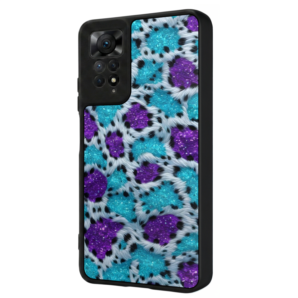 Xiaomi Redmi Note 12 Pro Uyumlu Hologram Leopar Tasarımlı Glossy Premium Kılıf