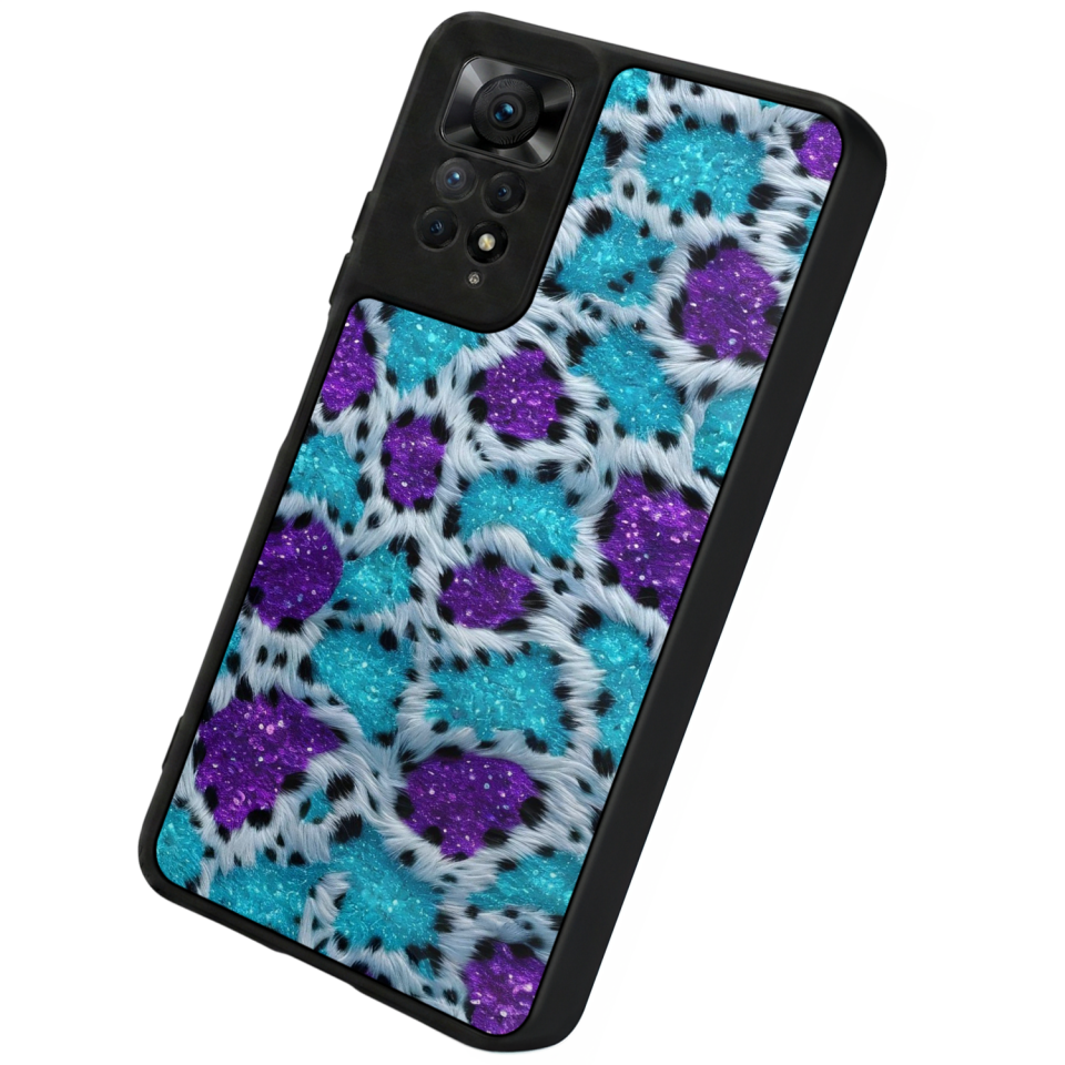 Xiaomi Redmi Note 12 Pro Uyumlu Hologram Leopar Tasarımlı Glossy Premium Kılıf