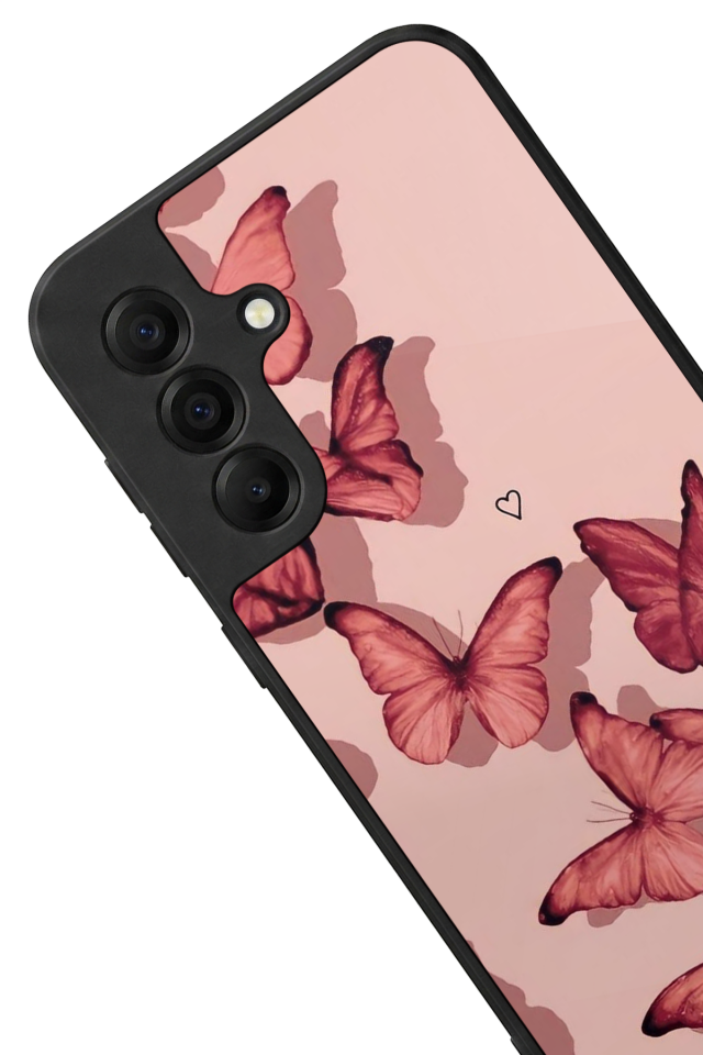 Samsung Galaxy A17 Uyumlu Kelebek Tasarımlı Glossy Premium Kılıf