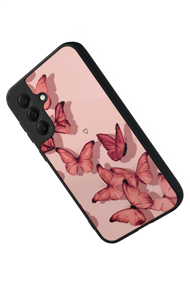 Samsung Galaxy A17 Uyumlu Kelebek Tasarımlı Glossy Premium Kılıf