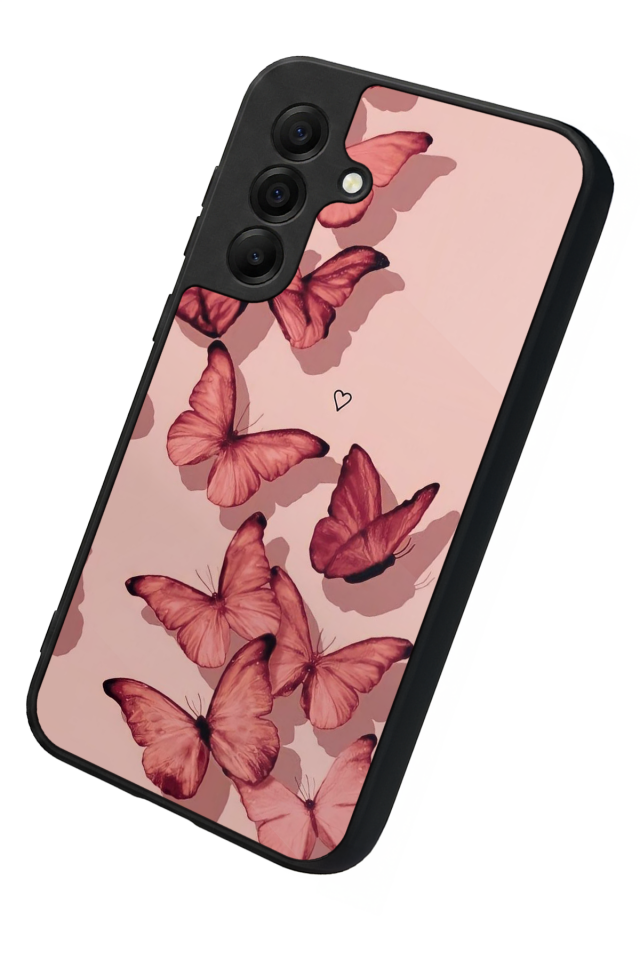 Samsung Galaxy A17 Uyumlu Kelebek Tasarımlı Glossy Premium Kılıf