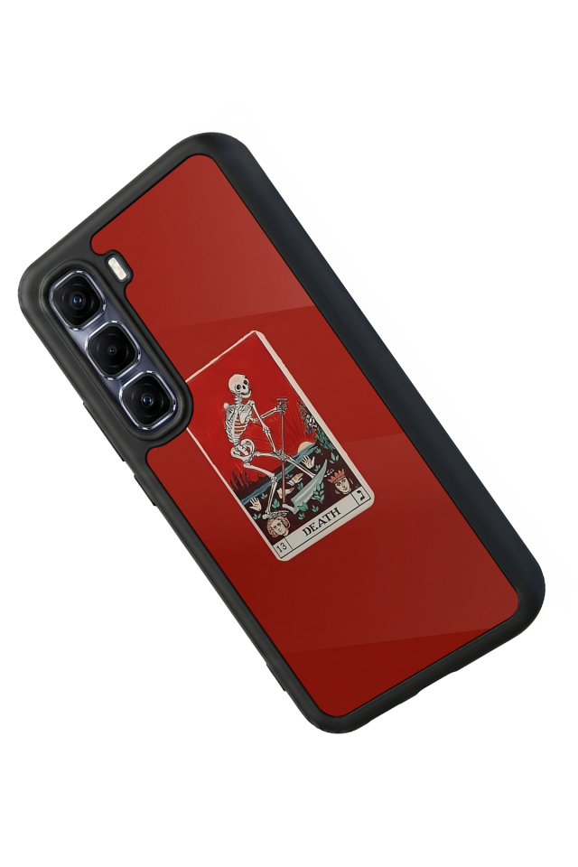 Infinix Hot 60 Pro Plus Uyumlu Kirmizi Tasarımlı Glossy Premium Kılıf