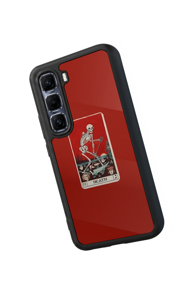 Infinix Hot 60 Pro Plus Uyumlu Kirmizi Tasarımlı Glossy Premium Kılıf