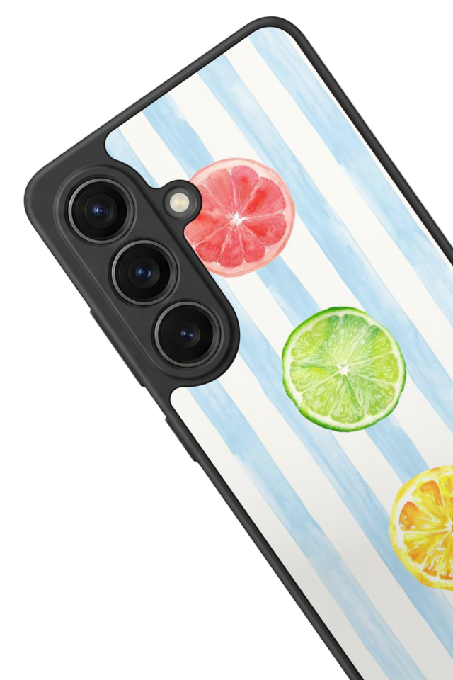 Samsung Galaxy S26 Uyumlu Limon Tasarımlı Glossy Premium Kılıf