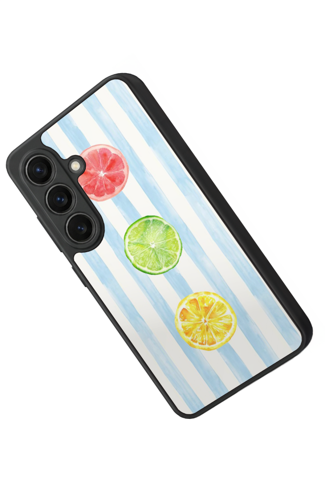 Samsung Galaxy S26 Uyumlu Limon Tasarımlı Glossy Premium Kılıf
