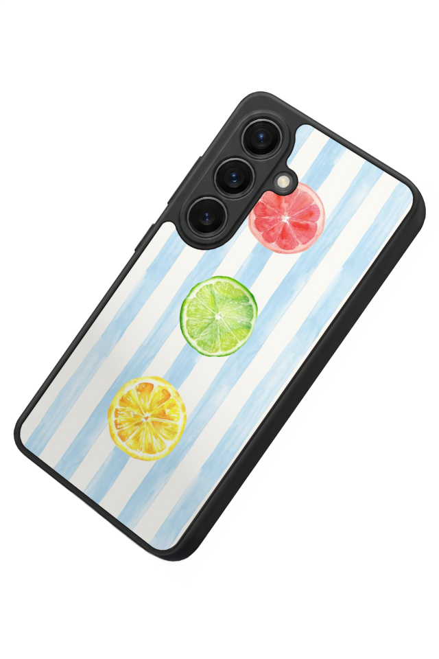 Samsung Galaxy S26 Uyumlu Limon Tasarımlı Glossy Premium Kılıf