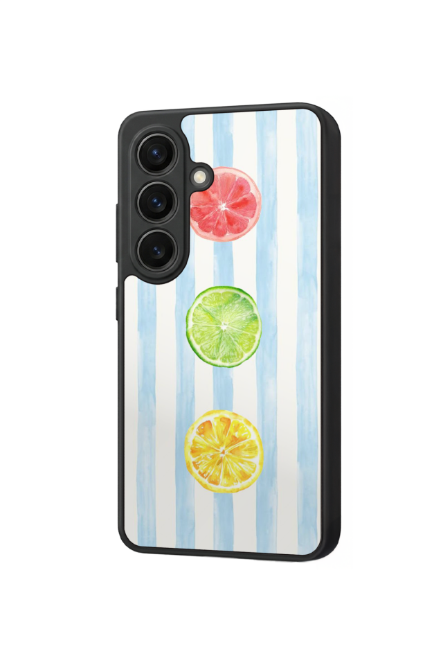 Samsung Galaxy S26 Uyumlu Limon Tasarımlı Glossy Premium Kılıf