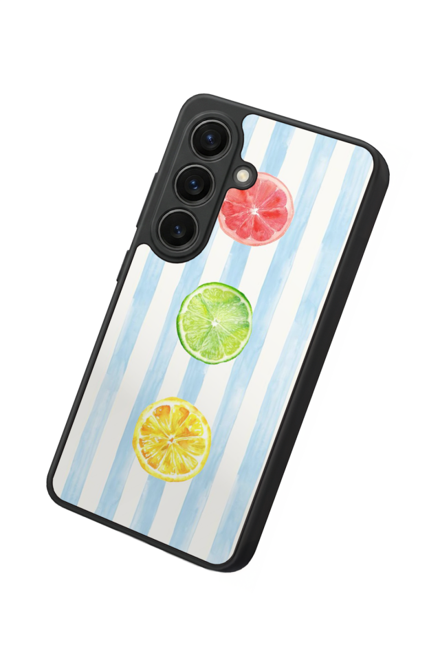 Samsung Galaxy S26 Uyumlu Limon Tasarımlı Glossy Premium Kılıf