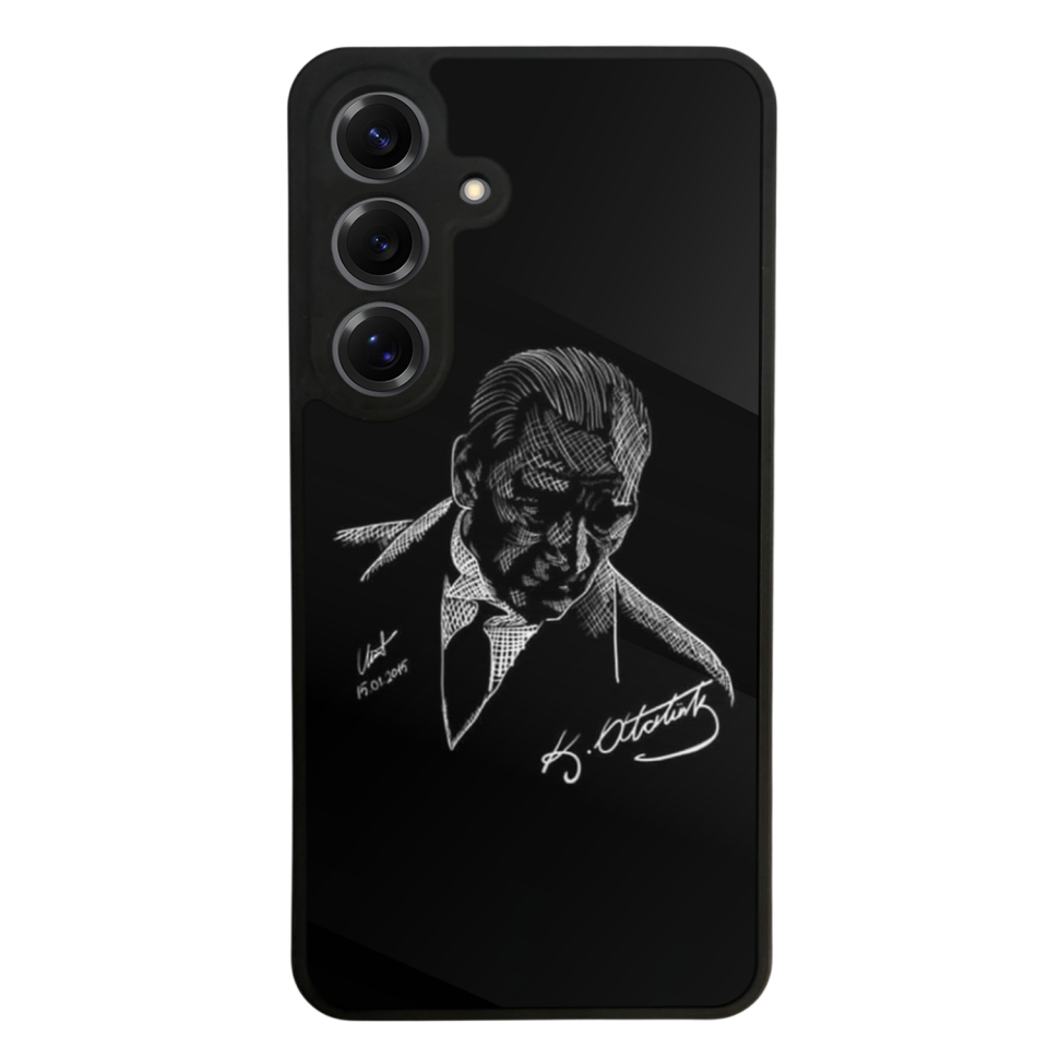 Samsung Galaxy S25 Uyumlu Mustafa Kemal Ataturk Tasarımlı Glossy Premium Kılıf