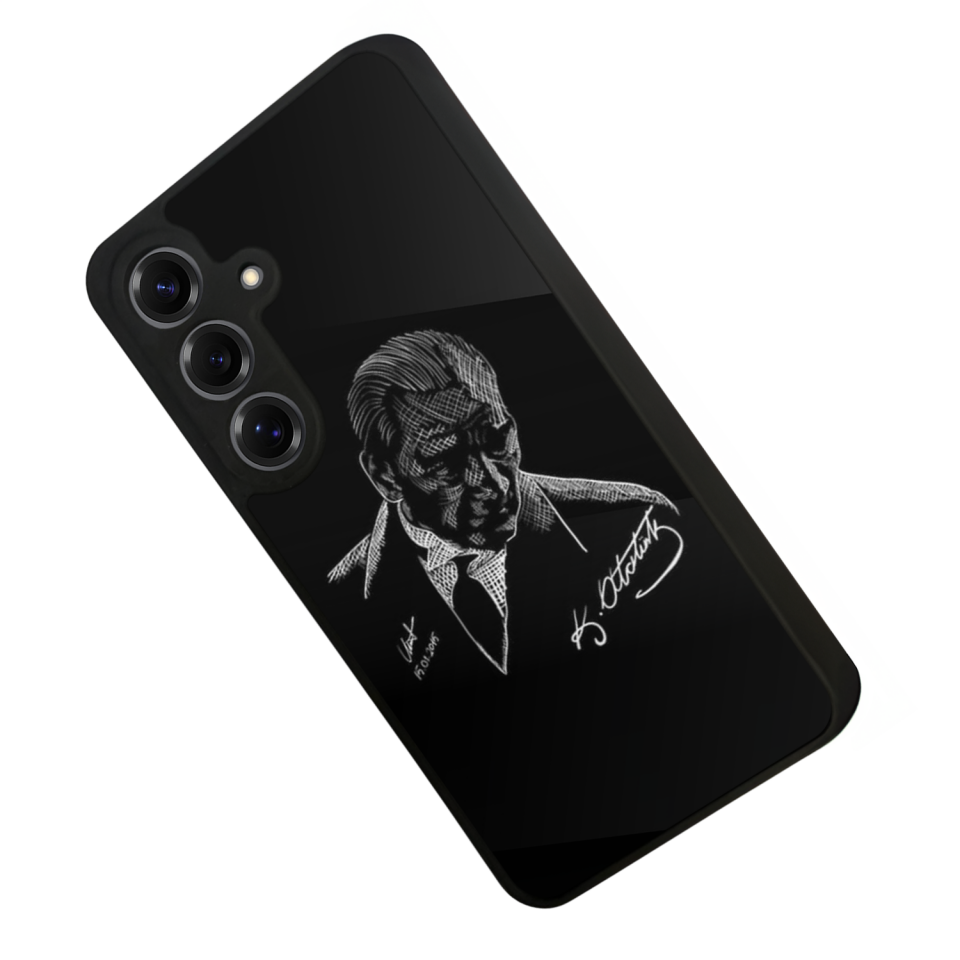 Samsung Galaxy S25 Uyumlu Mustafa Kemal Ataturk Tasarımlı Glossy Premium Kılıf