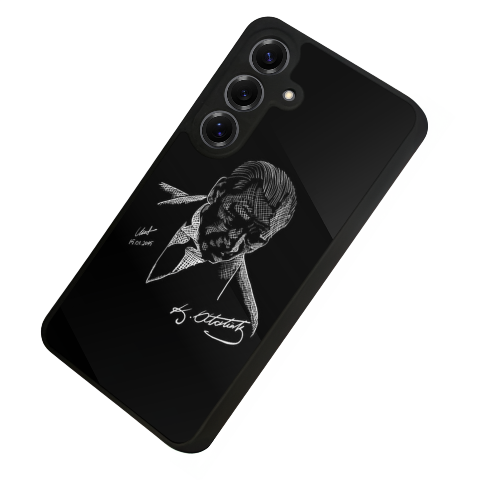 Samsung Galaxy S25 Uyumlu Mustafa Kemal Ataturk Tasarımlı Glossy Premium Kılıf
