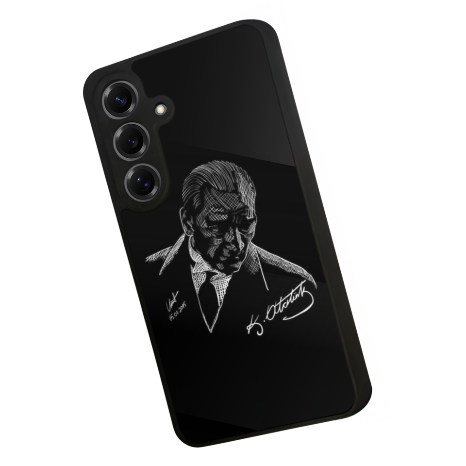 Samsung Galaxy S25 Uyumlu Mustafa Kemal Ataturk Tasarımlı Glossy Premium Kılıf