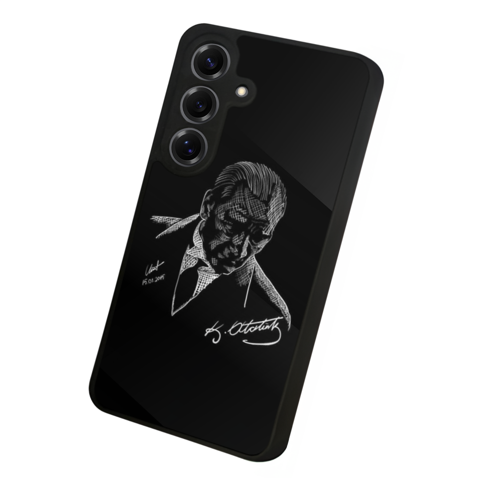 Samsung Galaxy S25 Uyumlu Mustafa Kemal Ataturk Tasarımlı Glossy Premium Kılıf