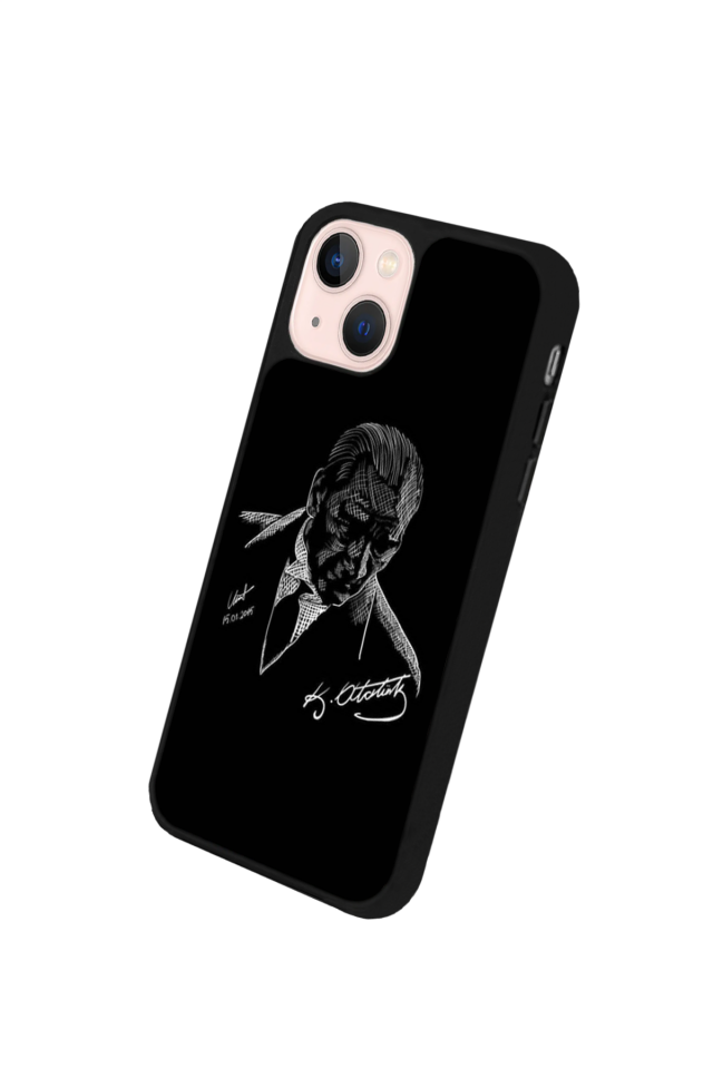 iPhone 13/14 Uyumlu Mustafa Kemal Ataturk Tasarımlı Glossy Premium Kılıf