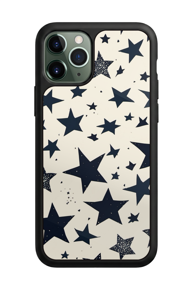 iPhone 11 Pro Max Uyumlu Retro Yildizlar Tasarımlı Glossy Premium Kılıf