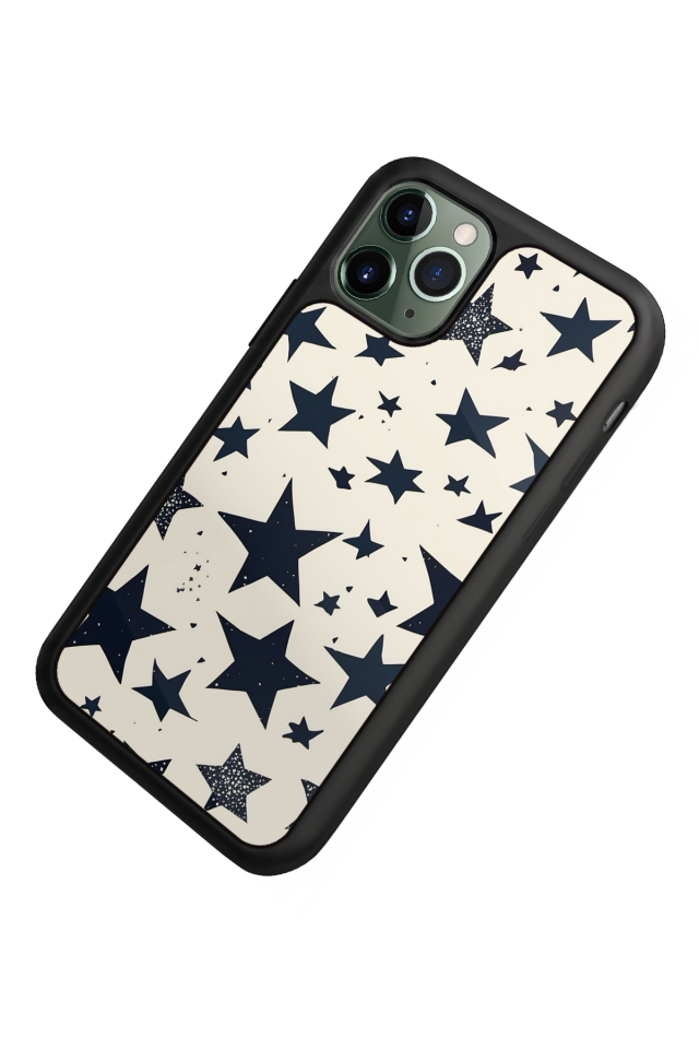 iPhone 11 Pro Max Uyumlu Retro Yildizlar Tasarımlı Glossy Premium Kılıf