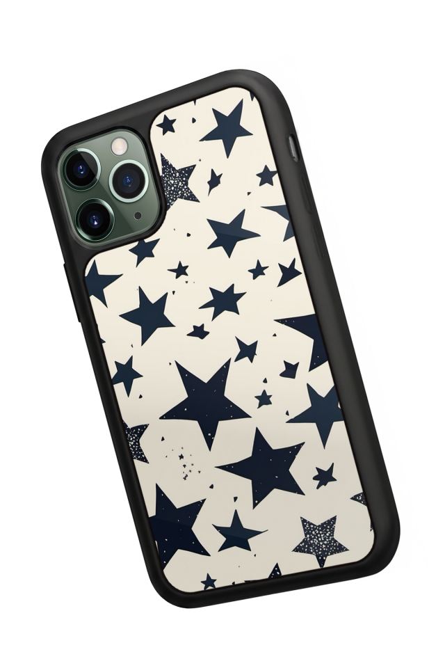 iPhone 11 Pro Max Uyumlu Retro Yildizlar Tasarımlı Glossy Premium Kılıf