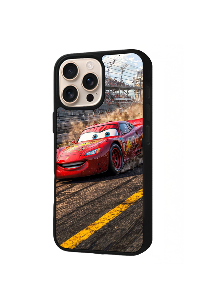 iPhone 14 Pro Max Uyumlu Simsek McQueen Tasarımlı Glossy Premium Kılıf