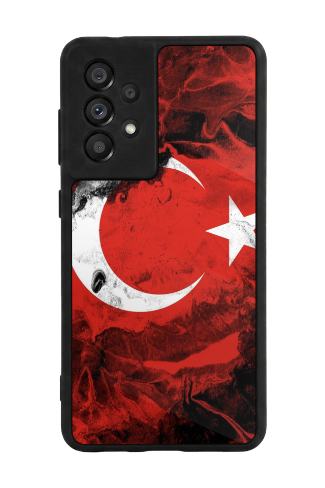Samsung Galaxy A73 Uyumlu Türk Bayragi Tasarımlı Glossy Premium Kılıf