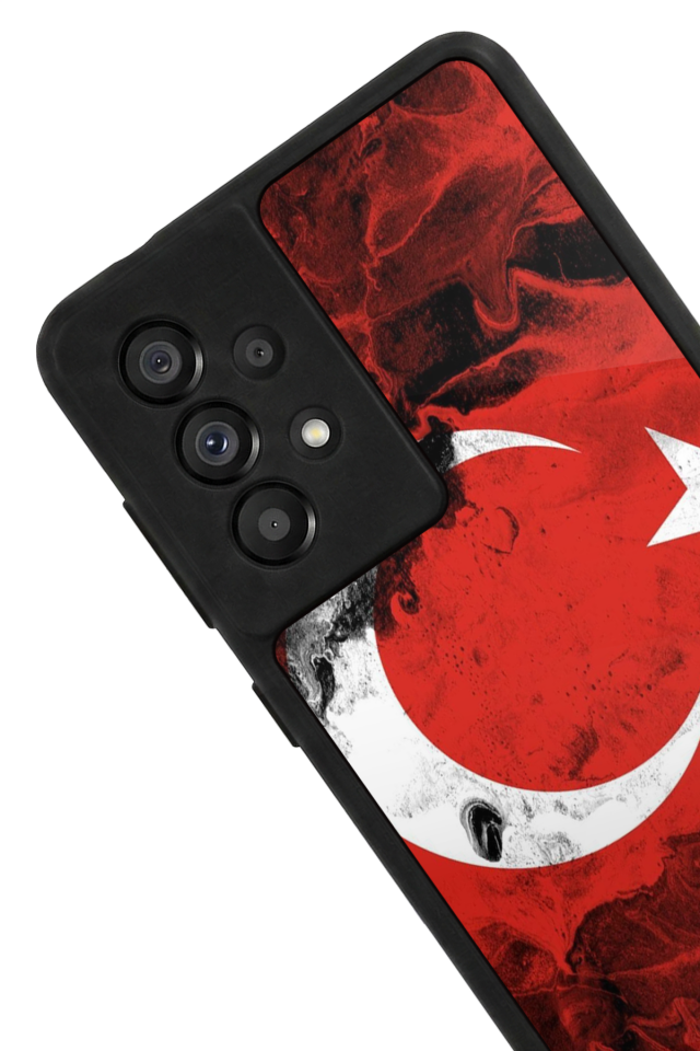Samsung Galaxy A73 Uyumlu Türk Bayragi Tasarımlı Glossy Premium Kılıf