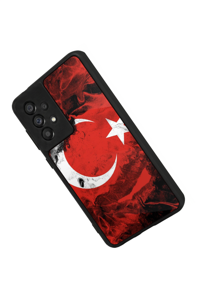 Samsung Galaxy A73 Uyumlu Türk Bayragi Tasarımlı Glossy Premium Kılıf