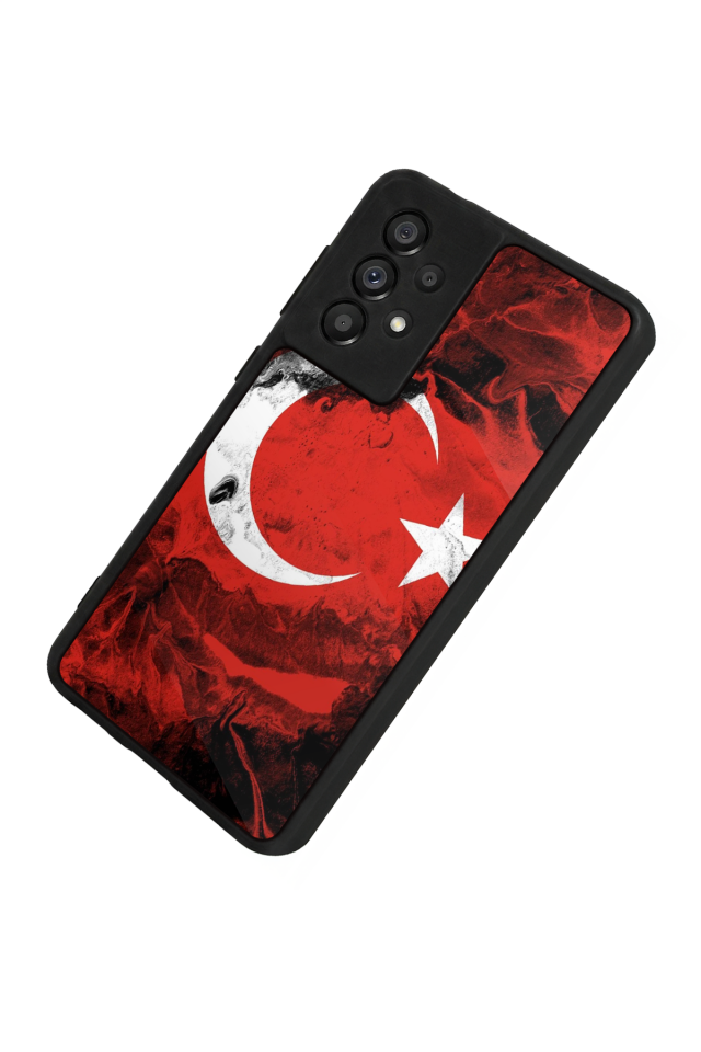 Samsung Galaxy A73 Uyumlu Türk Bayragi Tasarımlı Glossy Premium Kılıf