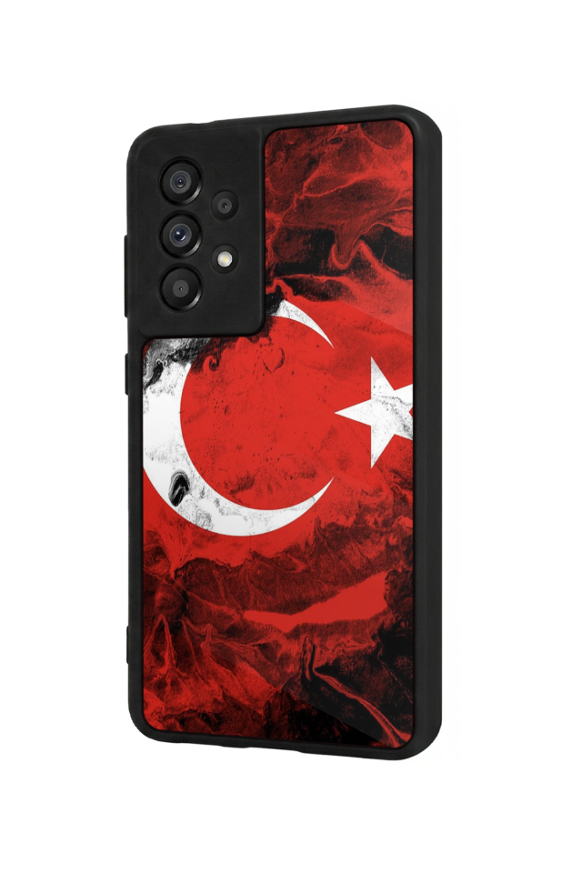 Samsung Galaxy A73 Uyumlu Türk Bayragi Tasarımlı Glossy Premium Kılıf
