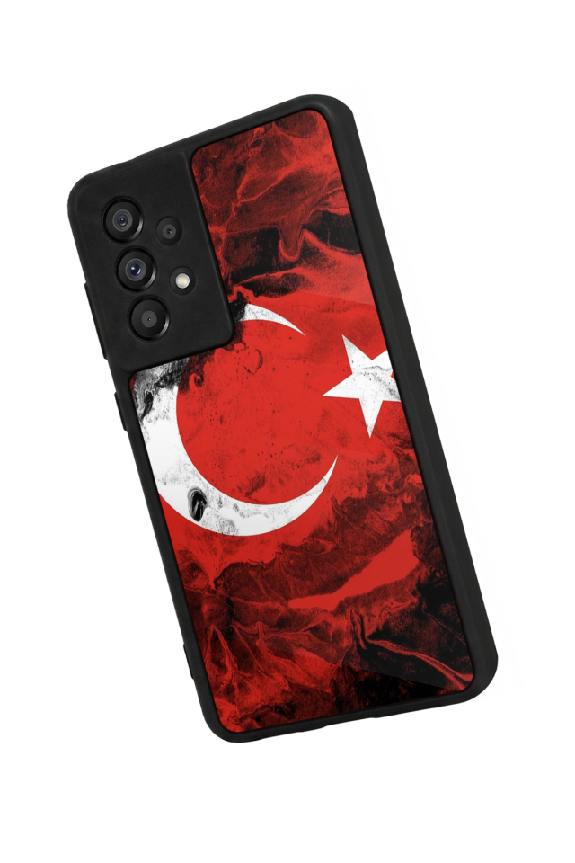 Samsung Galaxy A73 Uyumlu Türk Bayragi Tasarımlı Glossy Premium Kılıf