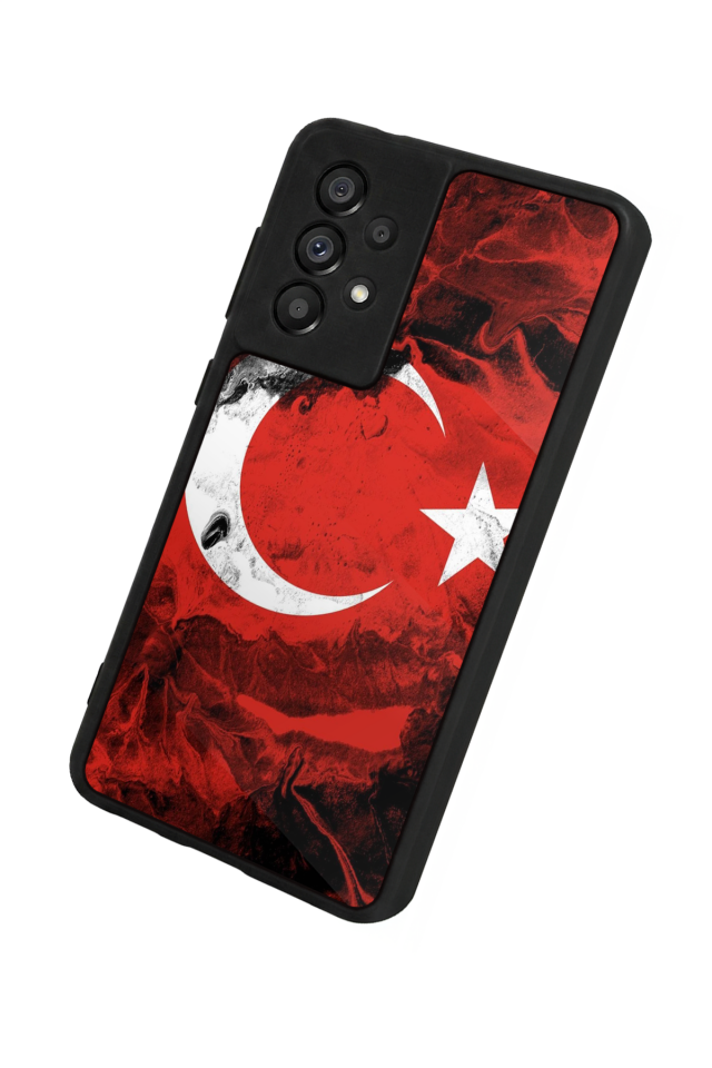 Samsung Galaxy A73 Uyumlu Türk Bayragi Tasarımlı Glossy Premium Kılıf
