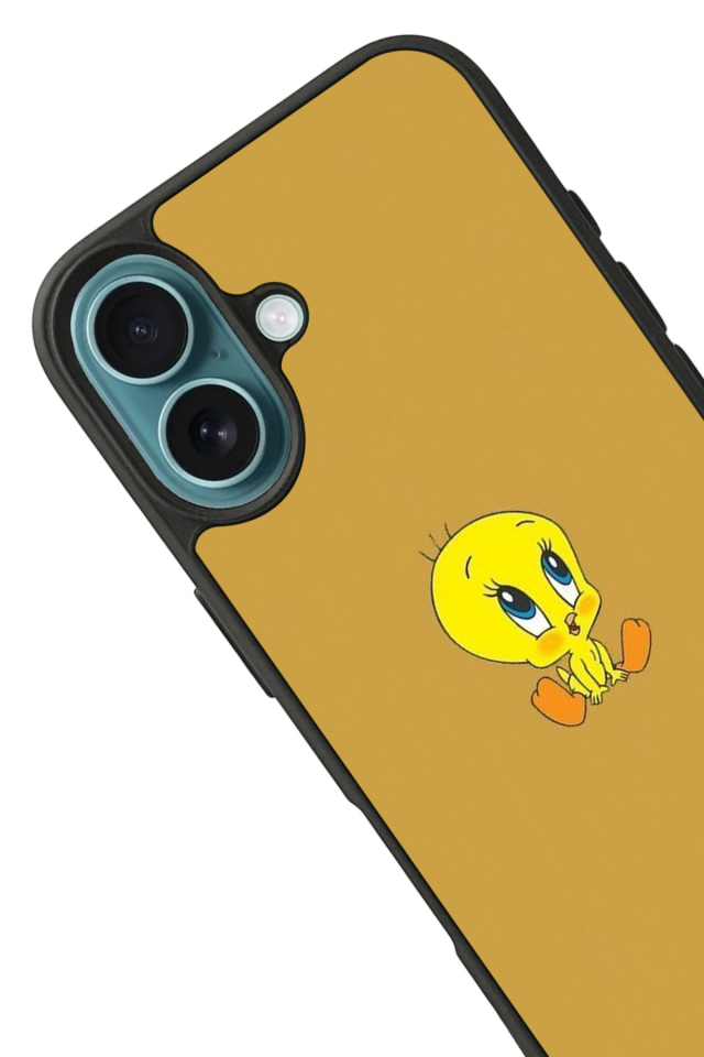 iPhone 16 Uyumlu Tweety Tasarımlı Glossy Premium Kılıf