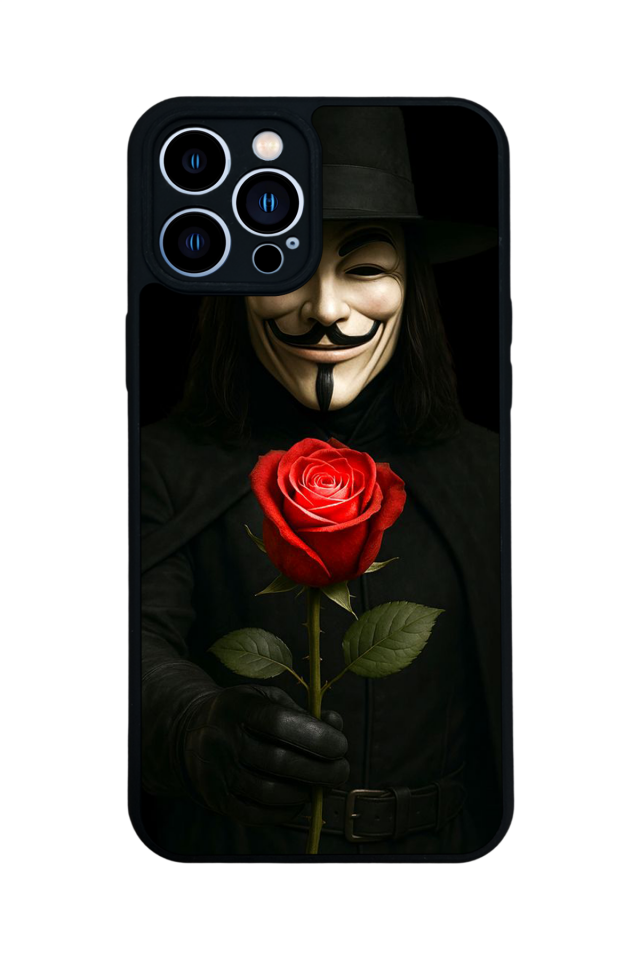 iPhone 12 Pro Max Uyumlu Vendetta Tasarımlı Glossy Premium Kılıf