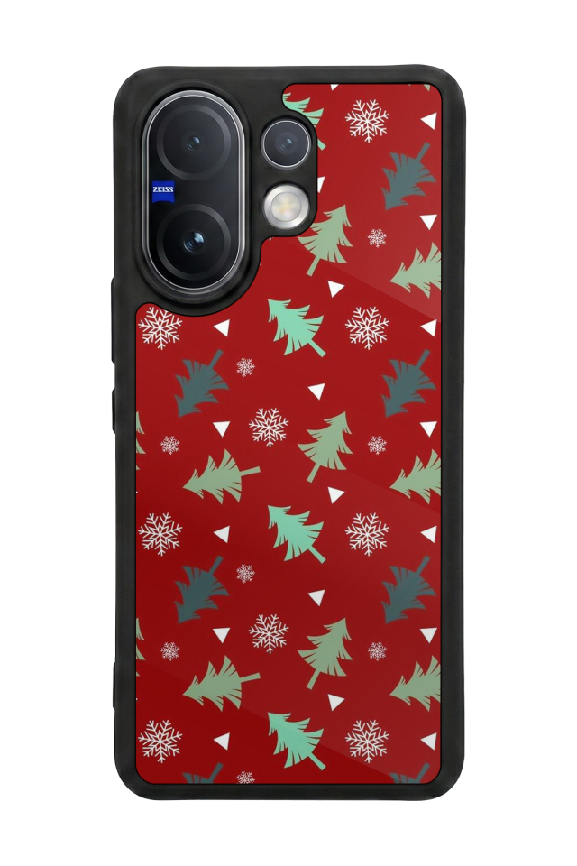 Vivo V60 Uyumlu Yilbasi Christmas Tasarımlı Glossy Premium Kılıf