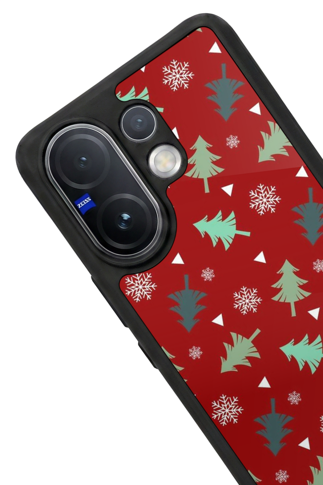 Vivo V60 Uyumlu Yilbasi Christmas Tasarımlı Glossy Premium Kılıf