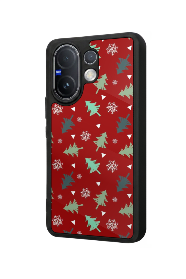 Vivo V60 Uyumlu Yilbasi Christmas Tasarımlı Glossy Premium Kılıf