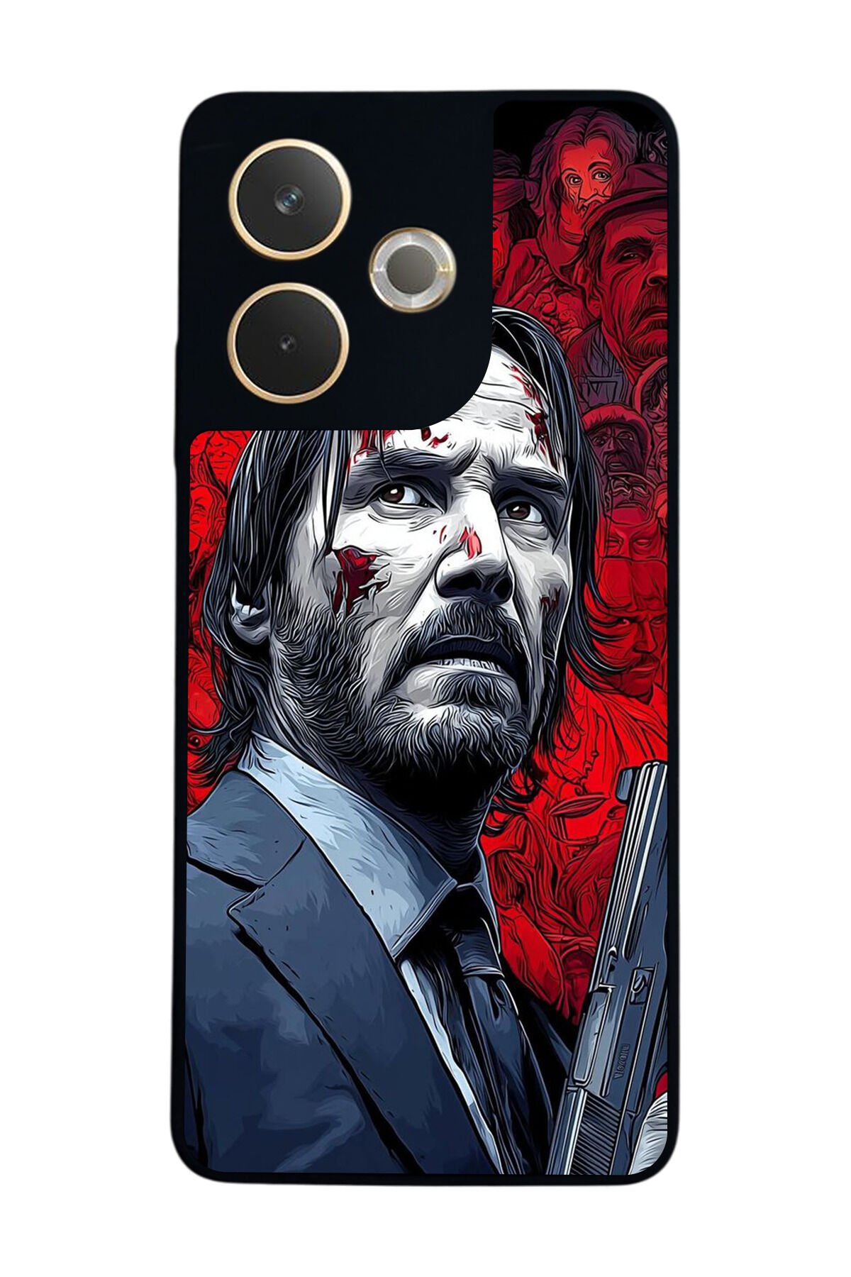 Oppo A5 Pro Uyumlu JohnWick Tasarımlı Glossy Premium Kılıf