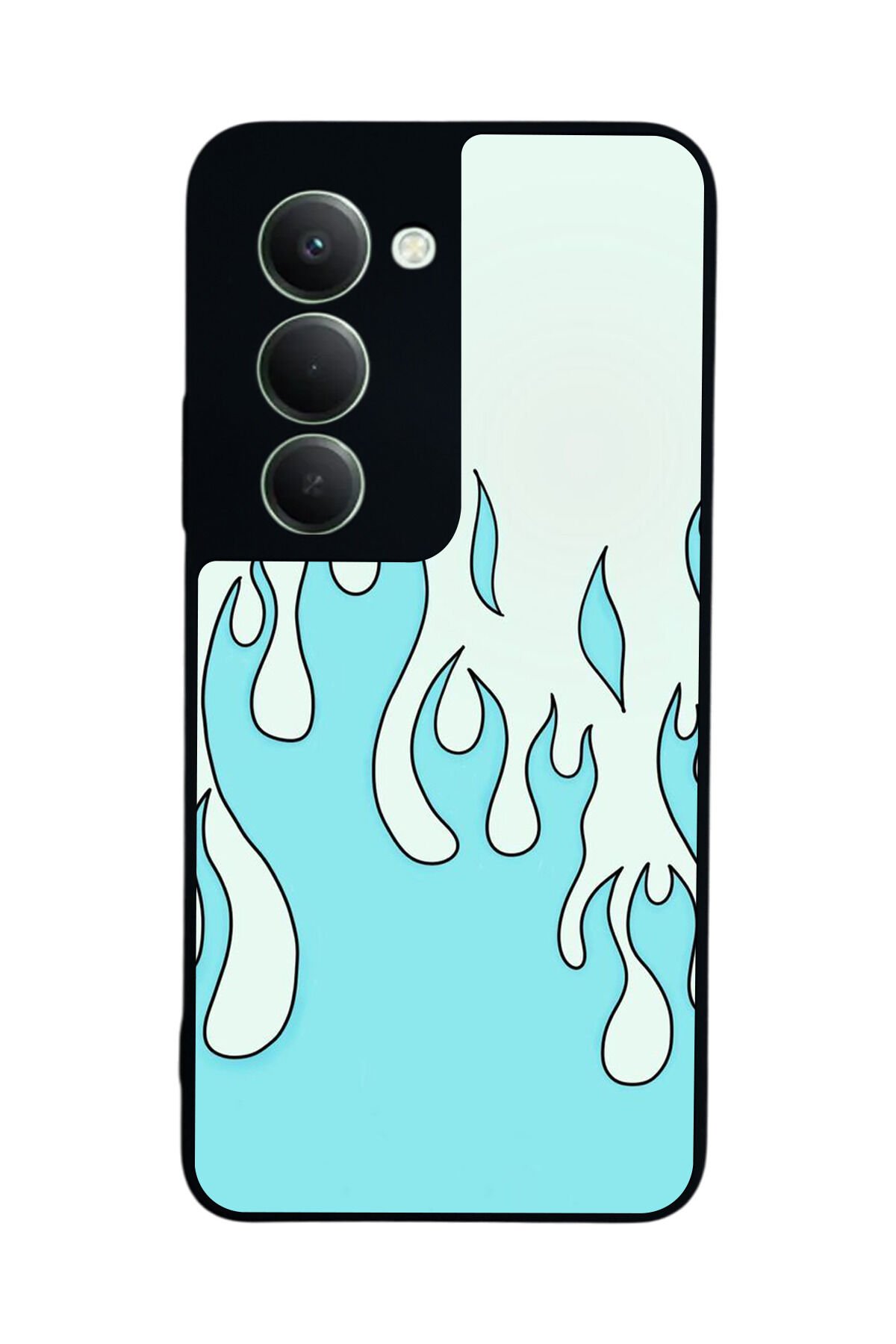 Xiaomi Redmi 15 5G Uyumlu Retro Flame Patterns Tasarımlı Glossy Premium Kılıf