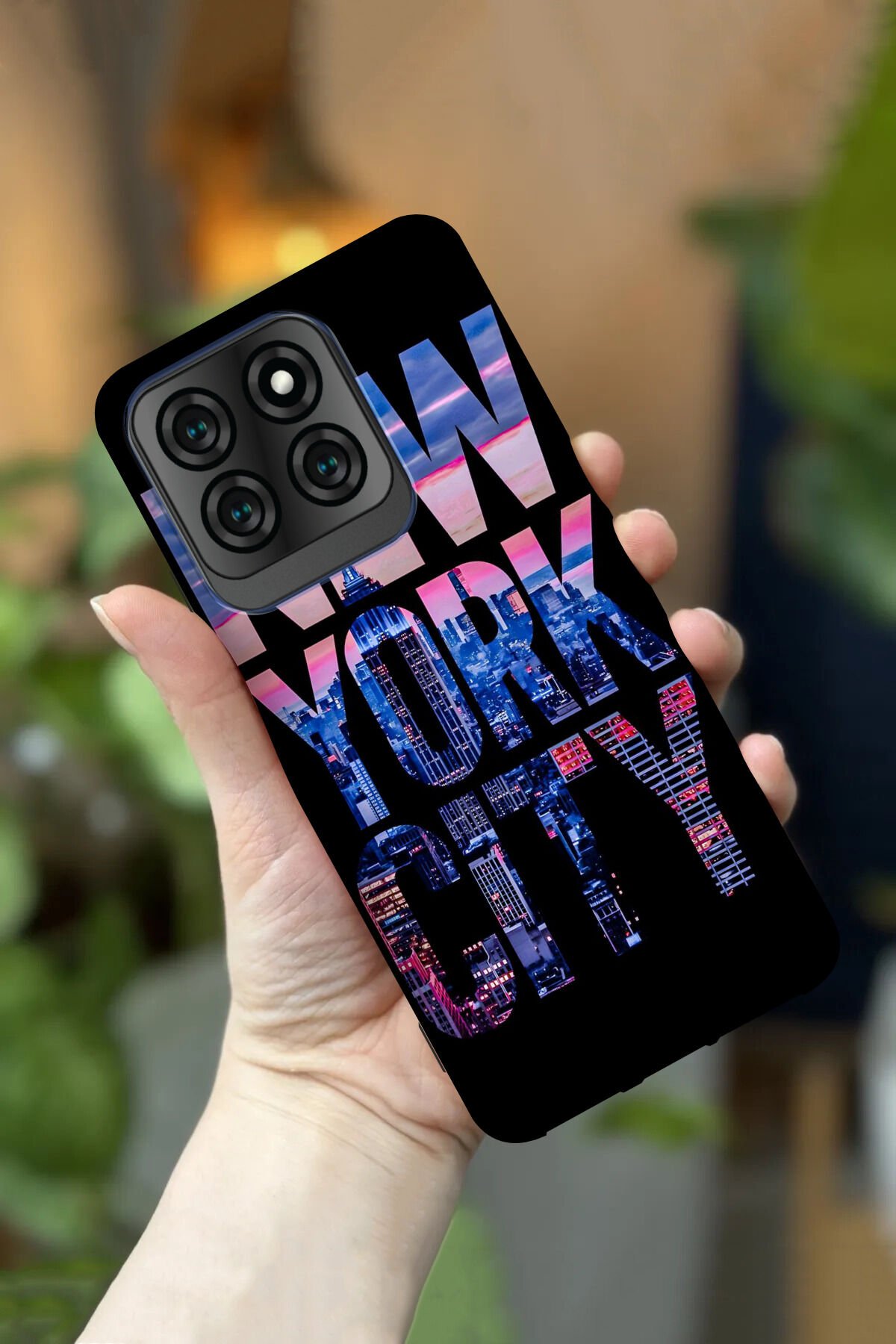 Reeder S71 Uyumlu Kamera Korumalı New York Desenli HD Baskılı Silikon Kılıf