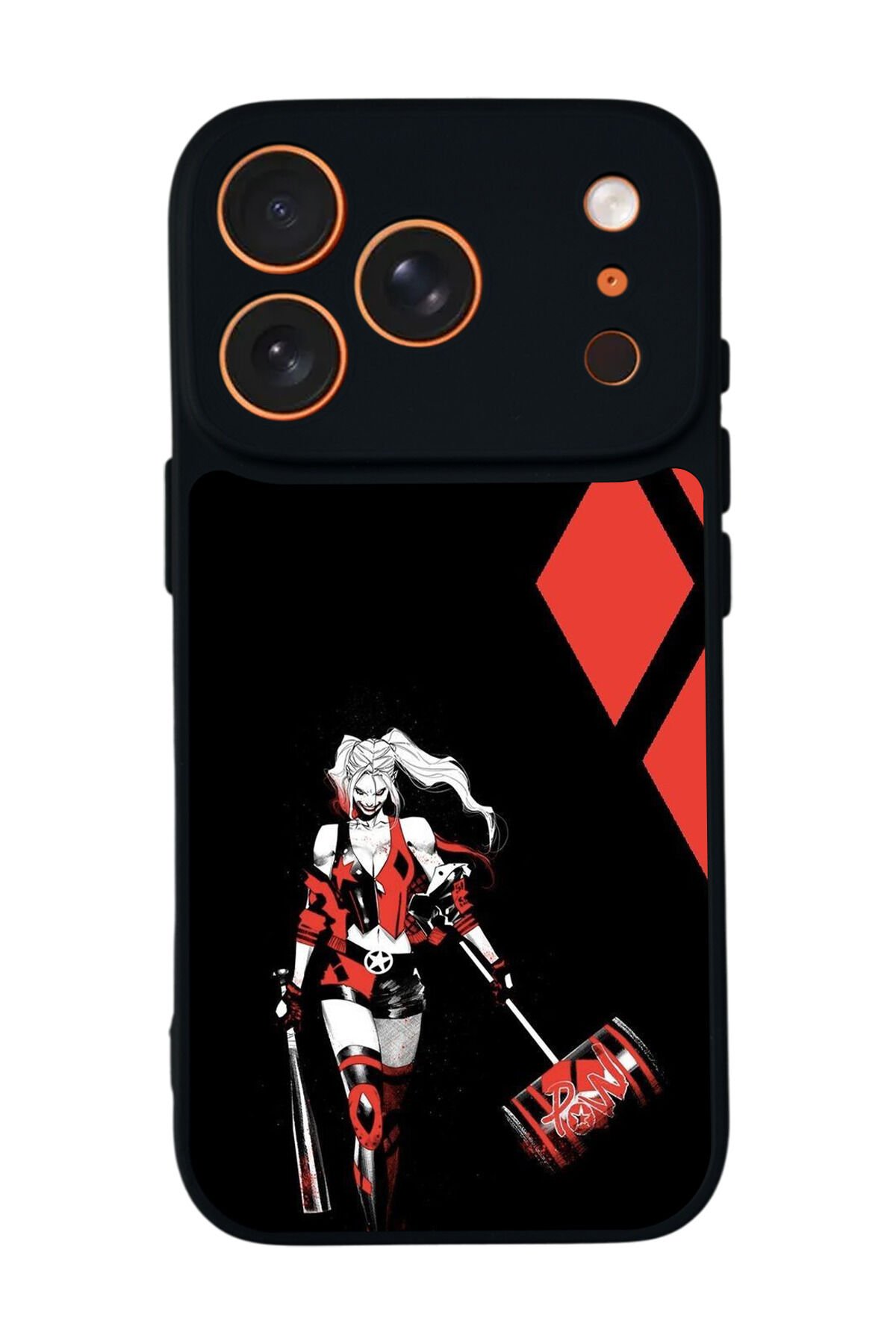 iPhone 17 Pro Uyumlu HarleyQueen Tasarımlı Glossy Premium Kılıf
