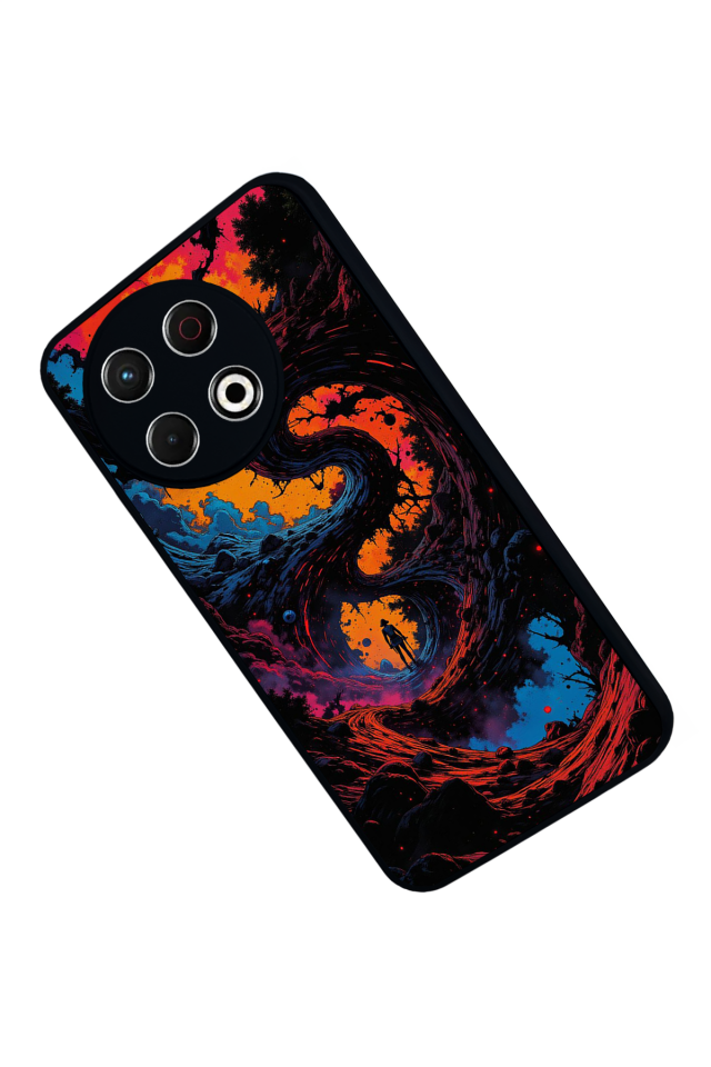 Tecno Spark 30 Pro Uyumlu Abstract Tasarımlı Glossy Premium Kılıf