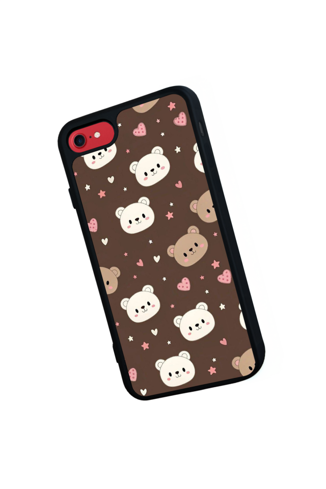 iPhone 8 Uyumlu Ayı Tasarımlı Glossy Premium Kılıf