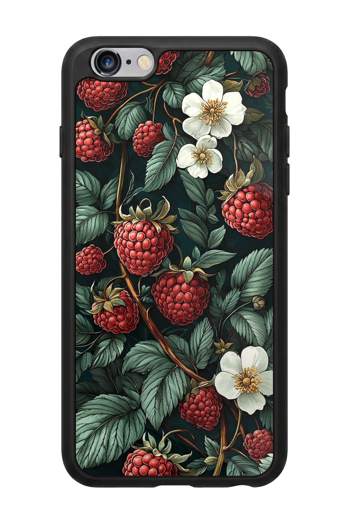iPhone 6s Plus Uyumlu Botanik Tasarımlı Glossy Premium Kılıf