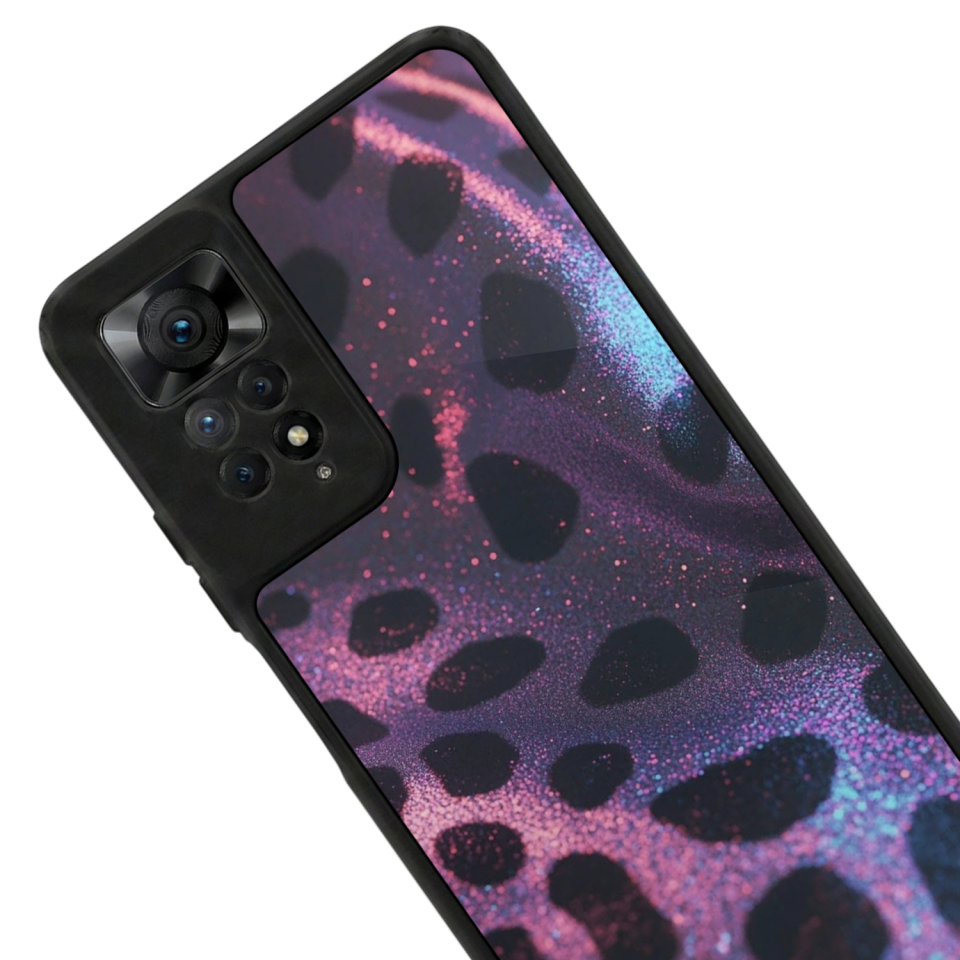Xiaomi Redmi Note 12 Pro Uyumlu Hologram Leopar Tasarımlı Glossy Premium Kılıf