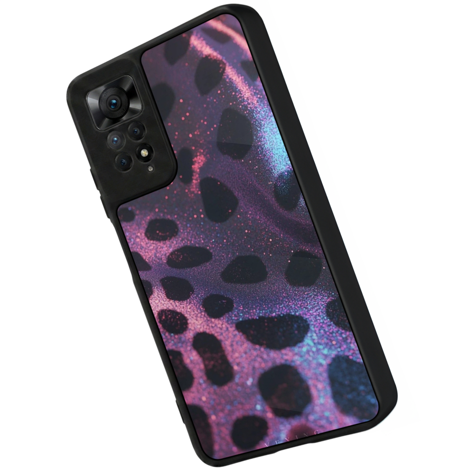 Xiaomi Redmi Note 12 Pro Uyumlu Hologram Leopar Tasarımlı Glossy Premium Kılıf