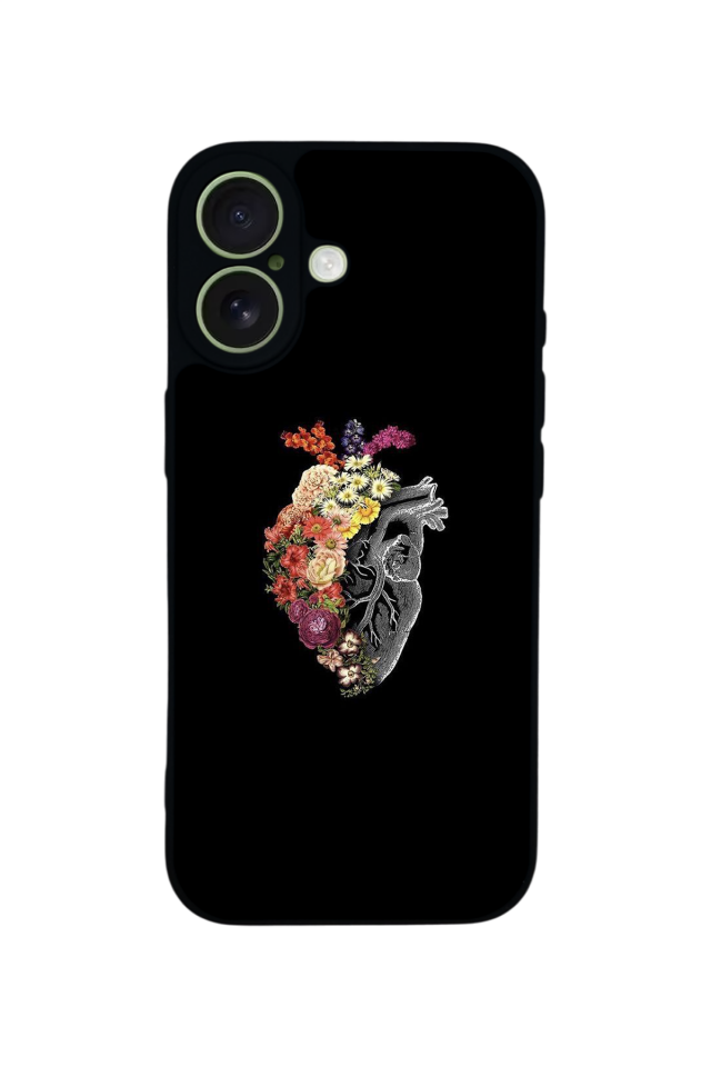 iPhone 17 Uyumlu Kalp Love Tasarımlı Glossy Premium Kılıf