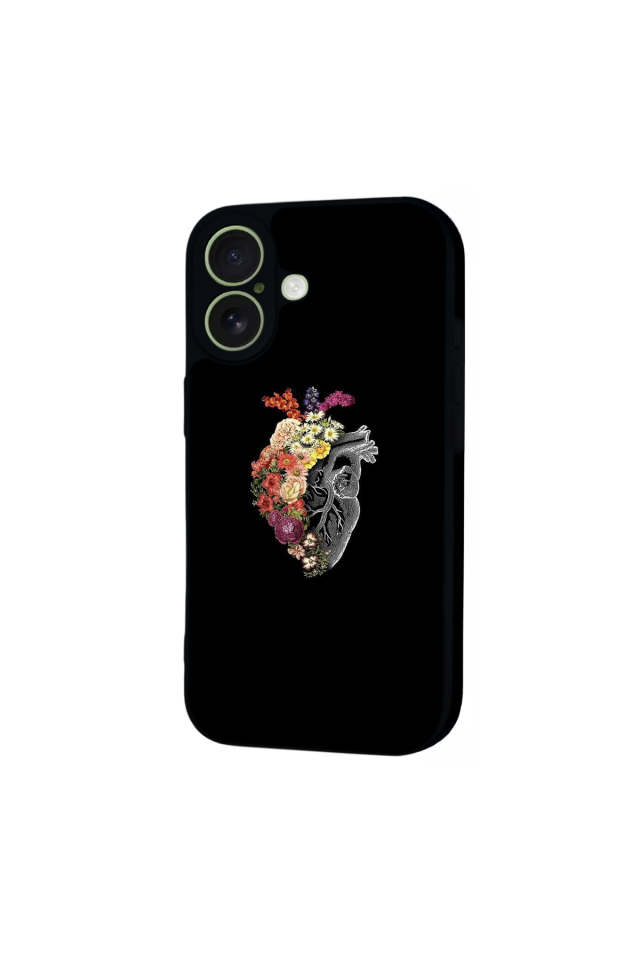 iPhone 17 Uyumlu Kalp Love Tasarımlı Glossy Premium Kılıf