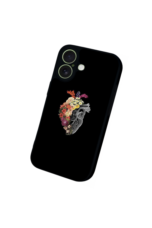 iPhone 17 Uyumlu Kalp Love Tasarımlı Glossy Premium Kılıf