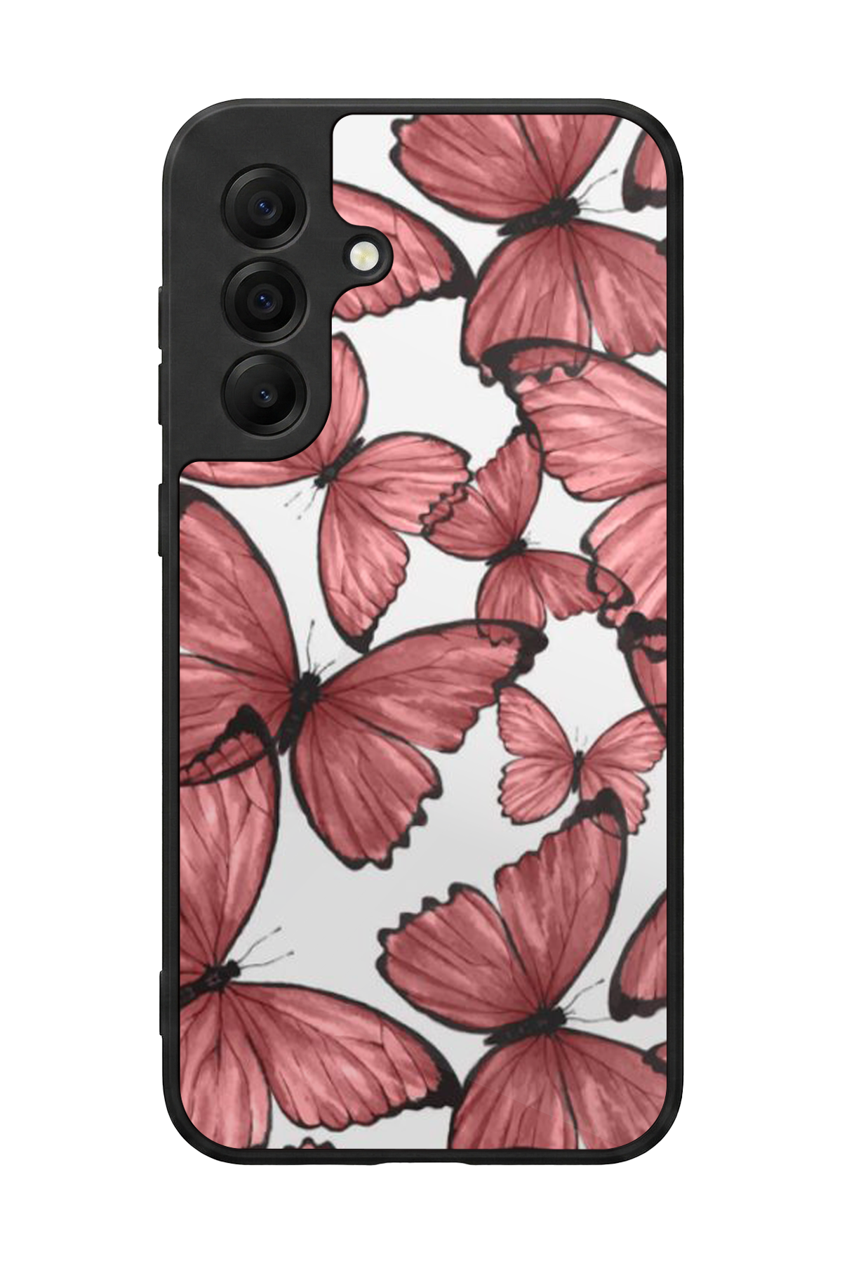 Samsung Galaxy A17 Uyumlu Kelebek Tasarımlı Glossy Premium Kılıf