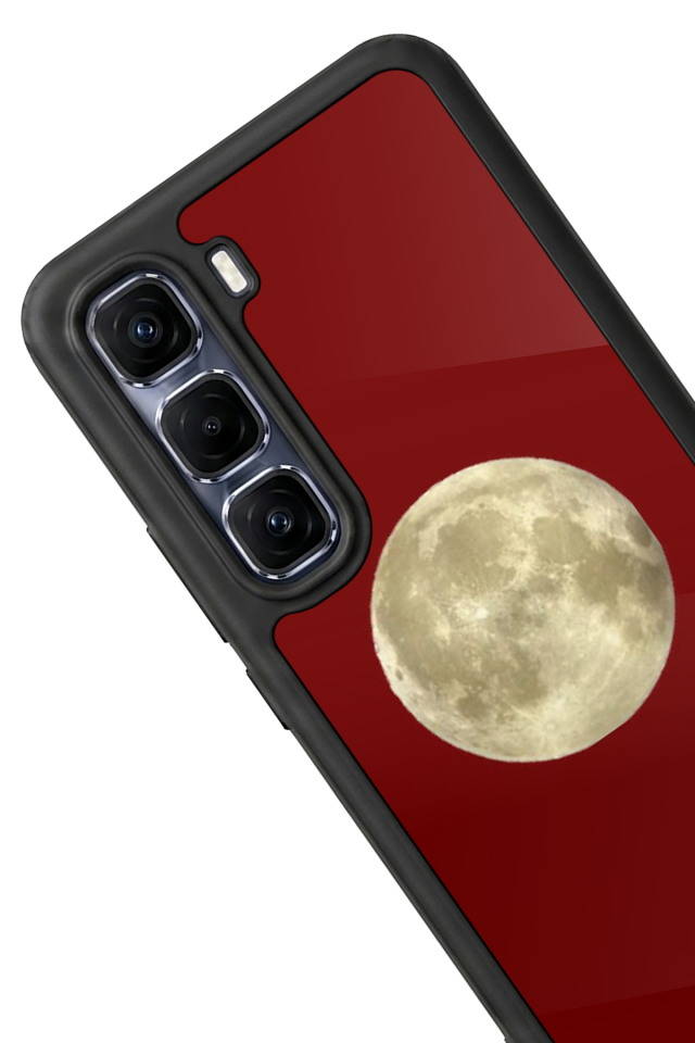 Infinix Hot 60 Pro Plus Uyumlu Kirmizi Tasarımlı Glossy Premium Kılıf