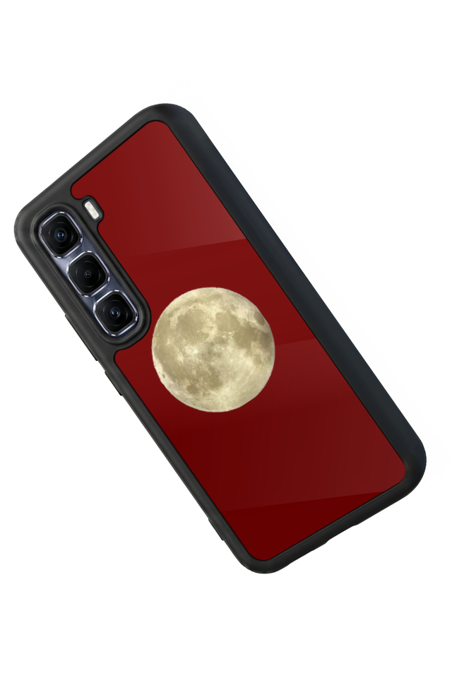 Infinix Hot 60 Pro Plus Uyumlu Kirmizi Tasarımlı Glossy Premium Kılıf